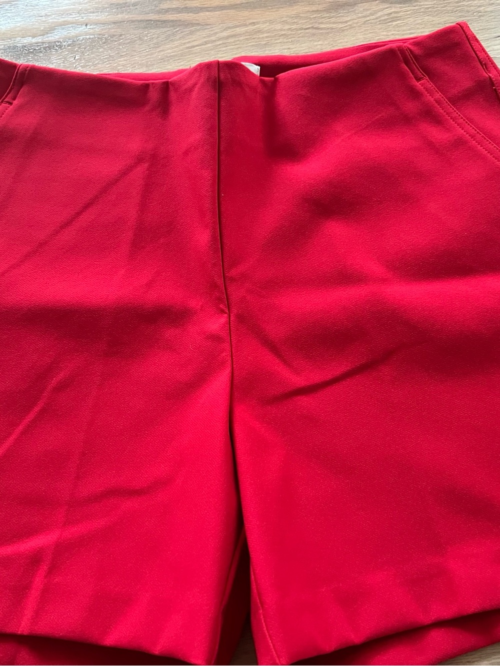 Rachel Zoe Red High-Waist Tailored Women’s Shorts